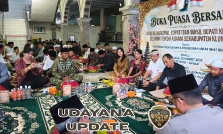 Dandim Klungkung Dampingi Bupati Hadiri  Silaturahmi Dan Buka Puasa Bersama Di Desa Kampung Gelgel