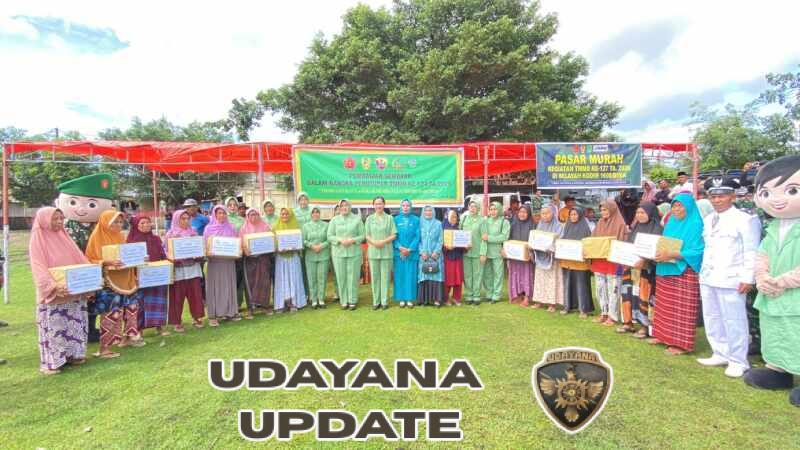 Warga Lansia dan Masyarakat Kurang Mampu Kabupaten Bima Terima Bantuan Sembako Usai TMMD