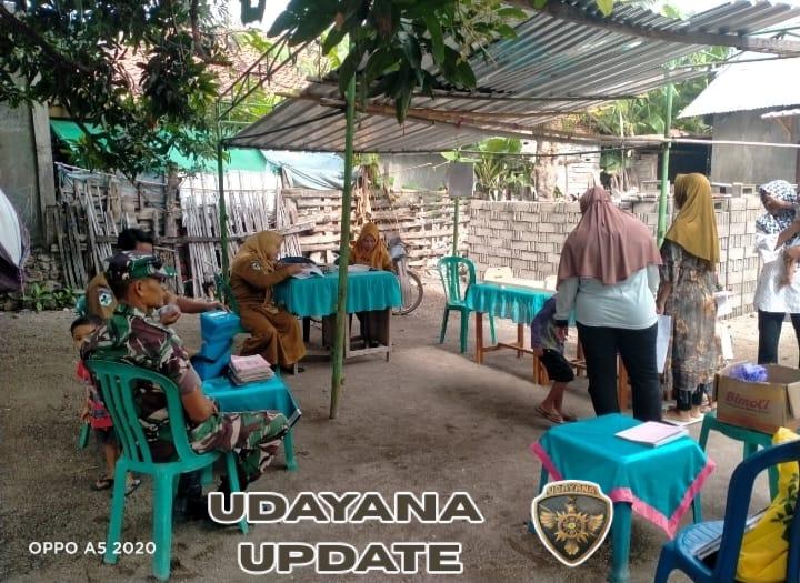 Babinsa Koramil 1614-04/Kilo Kawal Kegiatan Imunisasi dan Pemeriksaan Ibu Hamil