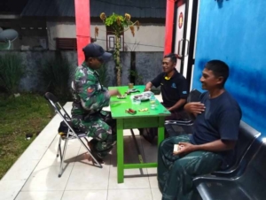 Piket Koramil 1628-05/Jereweh Laksanakan Patroli Malam di Wilayah Binaan