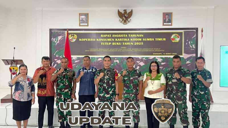 Kodim 1601/Sumba Timur Gelar RAT Koperasi Kartika Tutup Buku Tahun 2025