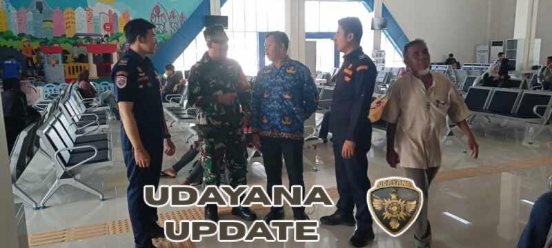 Babinsa Bertais Pantau Arus Mudik di Terminal Mandalika