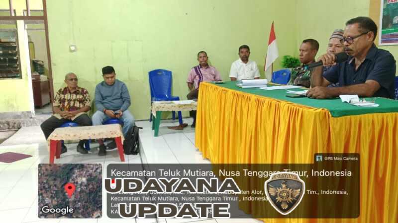 Babinsa Tekankan Persatuan dalam Musyawarah LPJ Keuangan Desa Air Kenari