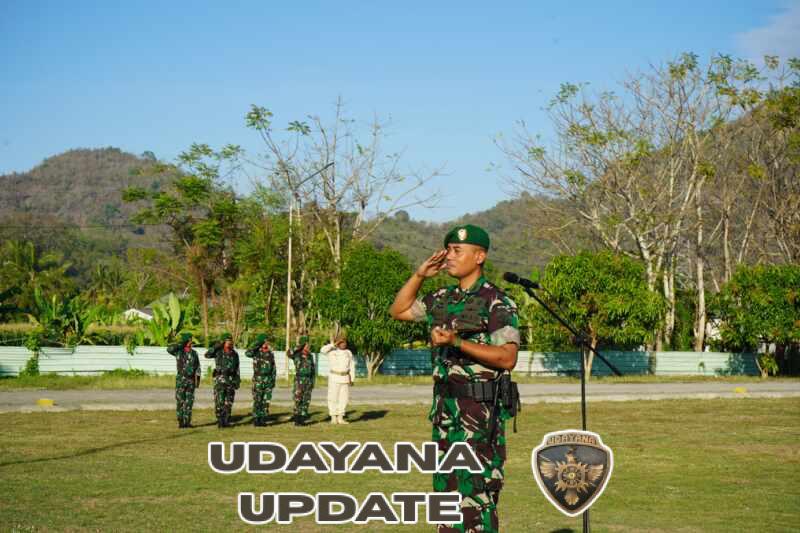 Dandim 1628/SB Tekankan Disiplin dan Kesiapsiagaan Prajurit dalam Upacara Bendera