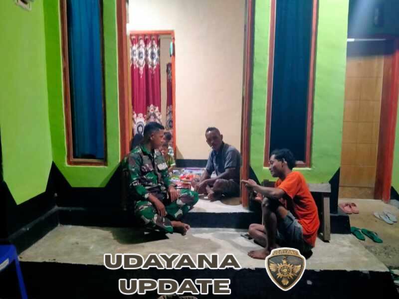 Ciptakan Rasa Aman, Koramil 1628-05/Jereweh Laksanakan Patroli Rutin