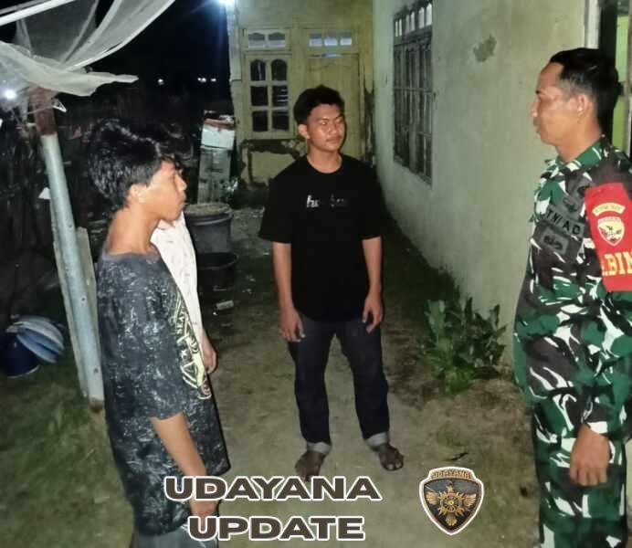 Kegiatan Siskamling Koramil Woha Berakhir Aman dan Kondusif