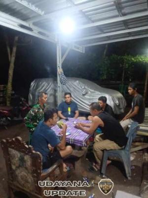 Sinergi Babinsa dan Pemuda, Keamanan Lingkungan Salama Tetap Kondusif