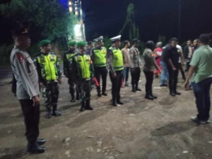 Serma Muhaimin Pimpin Tim Pos Pengamanan Penyekatan Takbir