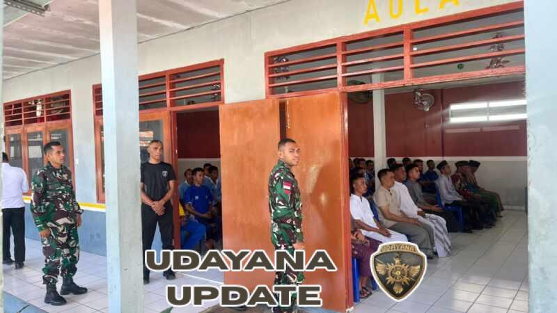 Kodim 1601/Sumba Timur Melaksanakan Pengamanan Penyerahan Remisi Idul Fitri di Lapas Waingapu