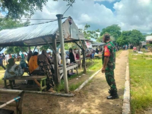 Antisipasi Keramaian, Pengamanan Ketat di Pantai Lariti Pada Libur Lebaran