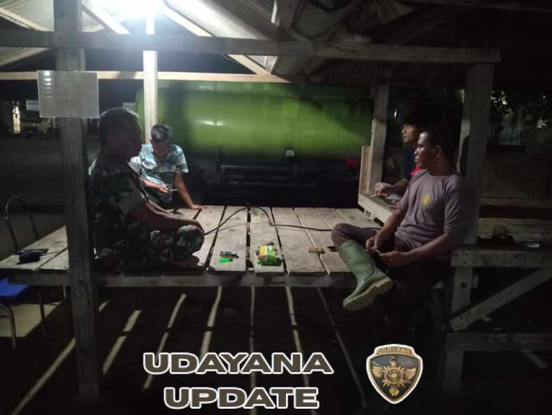 Koptu Arifin Pimpin Patroli Malam, Warga Diajak Tingkatkan Kewaspadaan Koramil Poto Tano