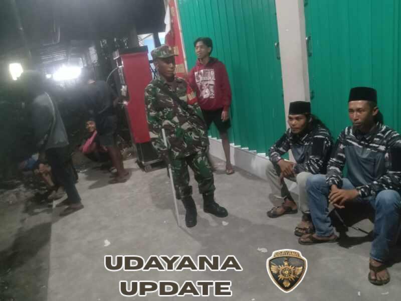 Sertu Syafarudin Turun Langsung, Babinsa Perkuat Keamanan Dusun Suka Mulya