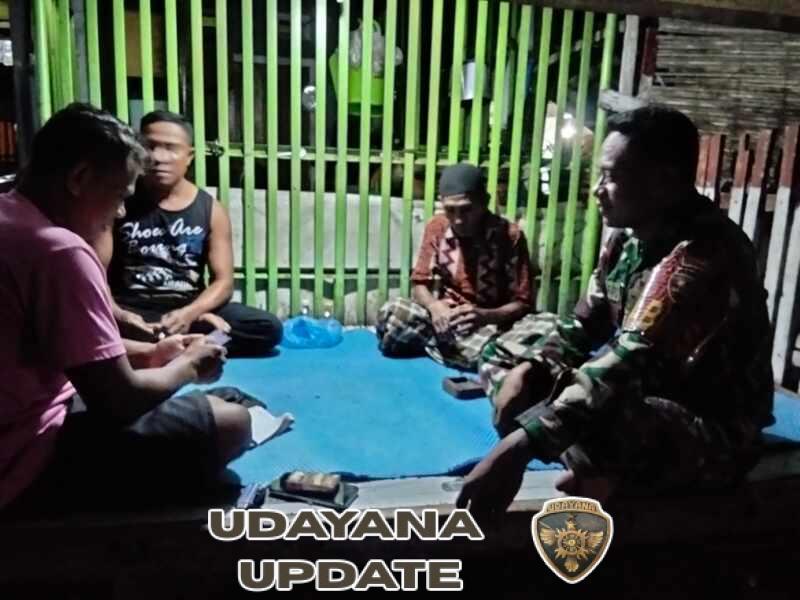 Sinergi Babinsa dan Warga, Ronda Malam Ciptakan Situasi Aman di Dusun Fanda