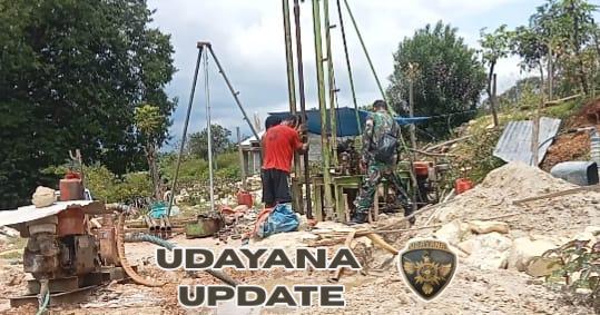 Koramil Aesesa Pantau Progres Sumur Bor BNPB