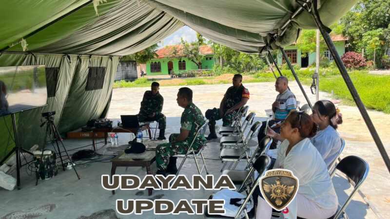 Kasdim 1601/Sumba Timur Mengikuti Vidcon Percepatan Pembangunan Koperasi Merah  Putih