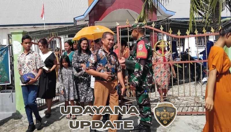 Babinsa Amankan Ibadah Minggu di Rote Ndao, Situasi Kondusif