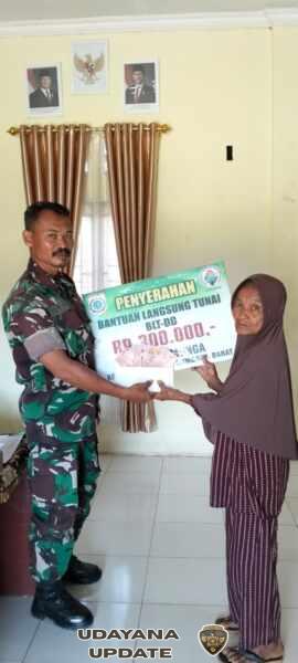 Babinsa Lamunga Sertu Ardiansyah Dampingi Penyaluran BLT Dana Desa, Pastikan Tepat Sasaran