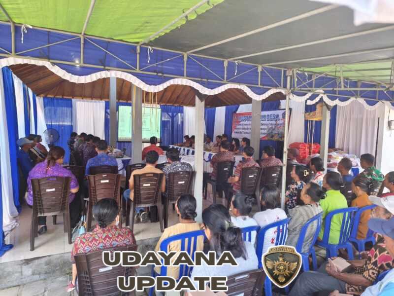 Babinsa Koramil Sukasada Hadiri Musdes Sambangan, Dorong Transparansi Pengelolaan BUMDes