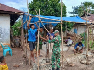 Babinsa Desa Lamma Laksanakan Komsos dan Pemantauan Wilayah