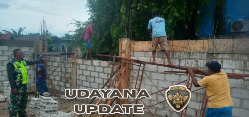 Pekerjaan Slop Atas Kanan dan Kiri KDKMP Mokdale Rampung, Babinsa Lakukan Pengawasan