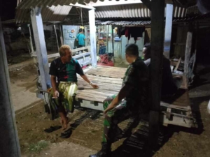 Serda Lalu Nasrul Wijaya Gelar Patroli Malam Jaga Kondusifitas Wilayah