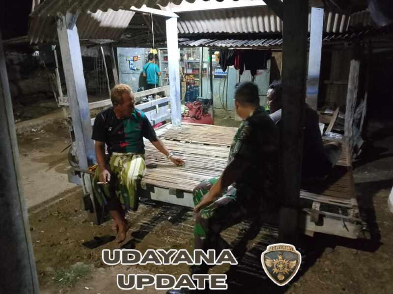 Serda Lalu Nasrul Wijaya Gelar Patroli Malam Jaga Kondusifitas Wilayah