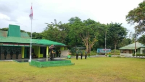 Kodim 1618/TTU Gelar Upacara Bendera, Kasdim Tekankan Semangat Kebangsaan Prajurit