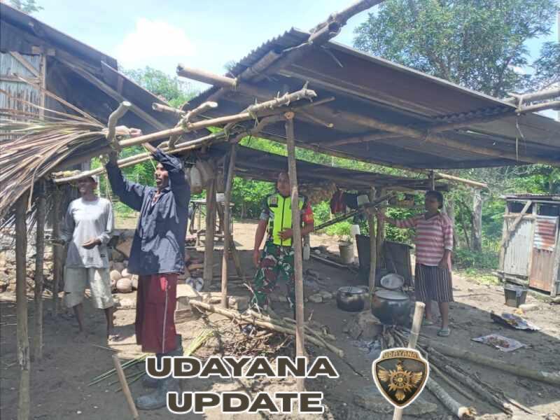 Langkah Sederhana Babinsa di Desa Taunbaen, Dampaknya Besar bagi Kenyamanan Warga