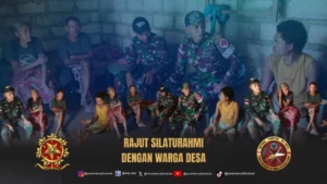 Satgas Pamtas Yonarhanud 2 Laksanakan Komsos di Bulan Ramadan, Pererat Silaturahmi Bersama Warga Naekake B