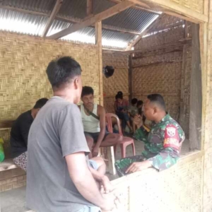 Komsos Humanis, Sertu M. Jaini Ajak Warga Wudi Pandak Siaga Cuaca Ekstrem