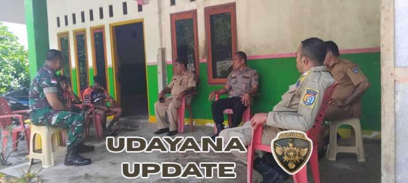 Babinsa Pulau Pura Bersama Aparat Laksanakan Komsos Jaga Ketertiban Wilayah