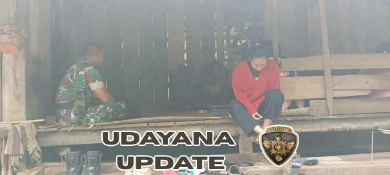 Babinsa Koramil 03/Pahunga Lodu Bersama Aparat Desa Edukasi Warga Cegah Persalinan di Rumah