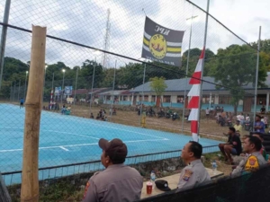 Babinsa Omesuri Bersama Polsek Amankan Turnamen Futsal Balauring Cup 2026