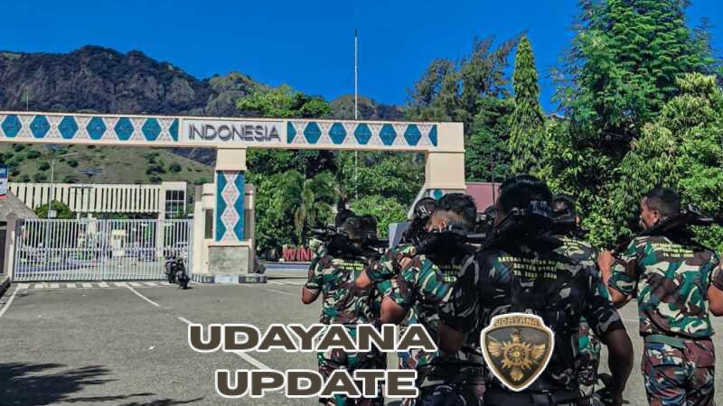 Senjata di Pundak Nyali Berdetak, Satgas Pamtas Yonarhanud 2 Kostrad Kuatkan Fisik Dengan Lari Bersenjata