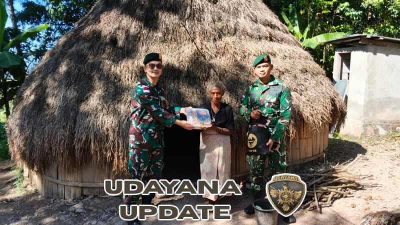Langkah Terukur Syukur Berbaur, Satgas Pamtas Yonarhanud 2 Kostrad Gelar Jumat Berkah di Fatunisuan