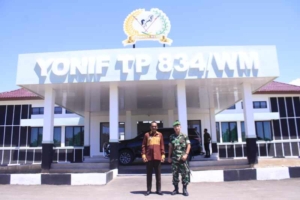 Wakil Bupati Gonzalo Gratianus Muga Sada Kunjungi Yonif TP 834/Wakanga Mere