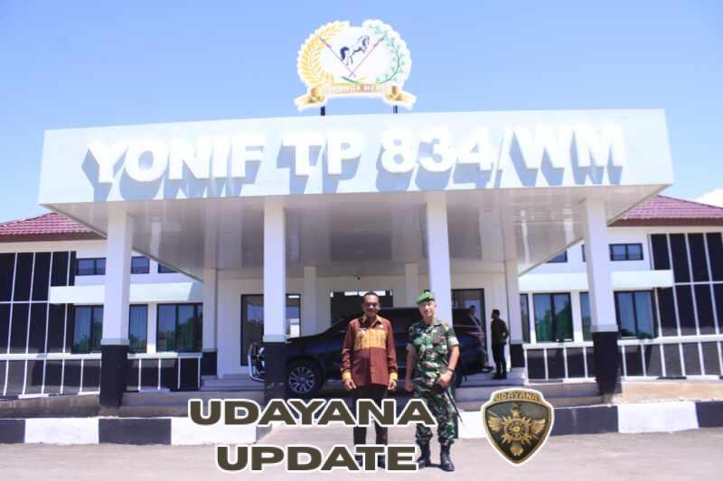 Wakil Bupati Gonzalo Gratianus Muga Sada Kunjungi Yonif TP 834/Wakanga Mere
