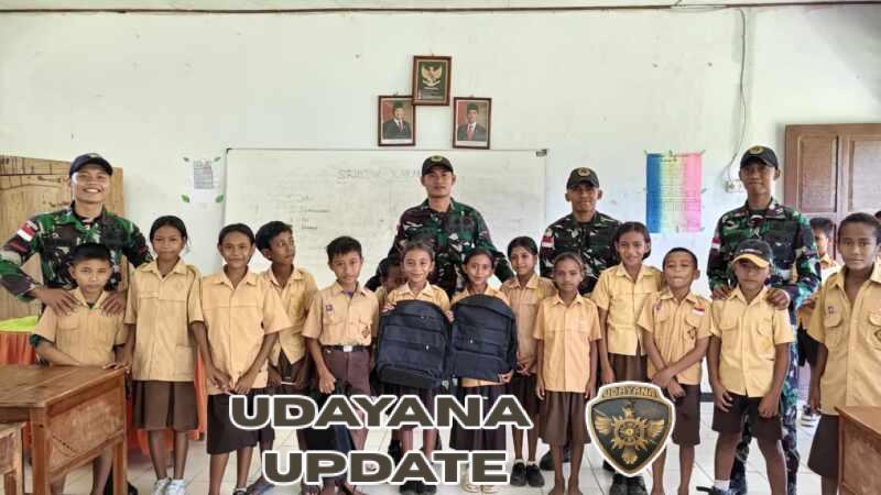 Yonarmed 12 Kostrad Hadir Mencerdaskan Generasi Perbatasan di SDN Metamauk