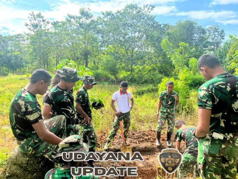 Satgas TMMD Ke-128 Kodim 1629/SBD Lanjutkan Penggalian Lubang MCK di Umbu Wangu