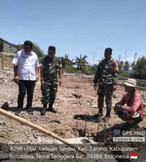 Danramil 1607-02/Empang Tinjau Progres Pembangunan KDKMP di Labuhan Jambu