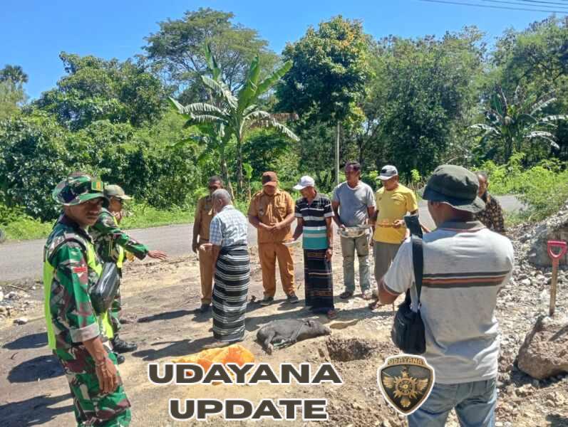 Prosesi Adat Neka Tanah Awali Pembangunan Gerai Koperasi Desa Merah Putih di Ranakolo