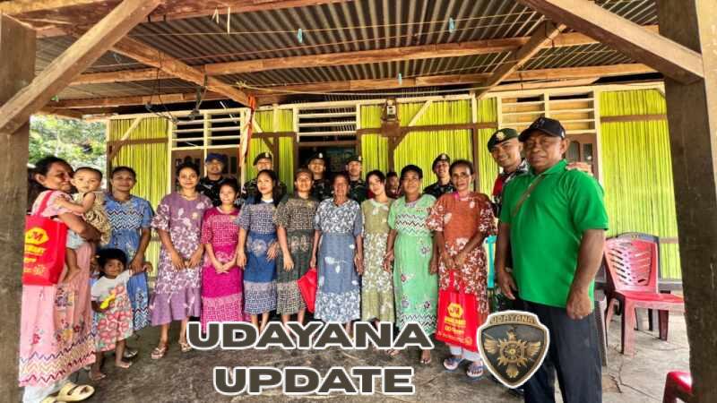 Yonarmed 12 Kostrad Tebar Kasih di Perbatasan, Peringati Hari Kartini dengan Aksi Nyata