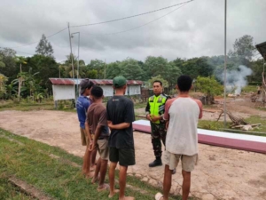Jaga Kondusifitas Wilayah, Babinsa Himbau Pemuda Tingkatkan Kepedulian