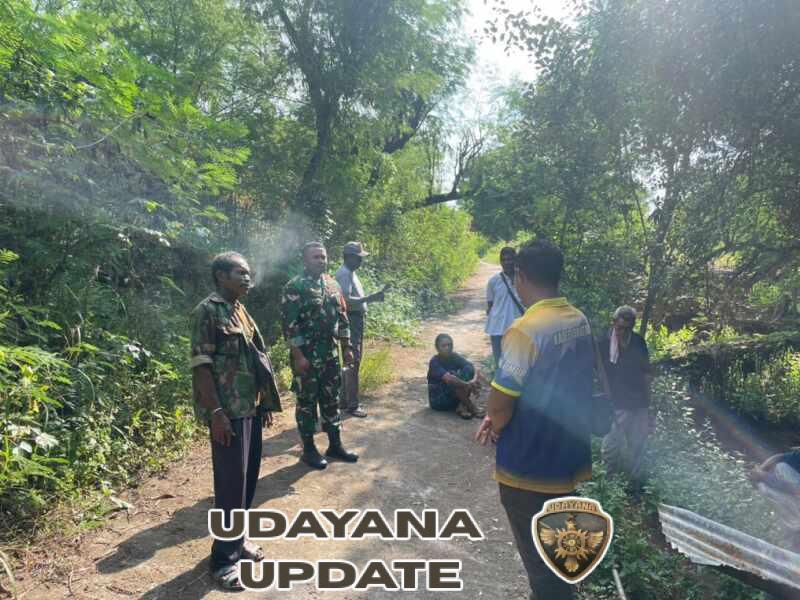 Babinsa Dampingi Penyelesaian Sengketa Batas Tanah di Lamatokan