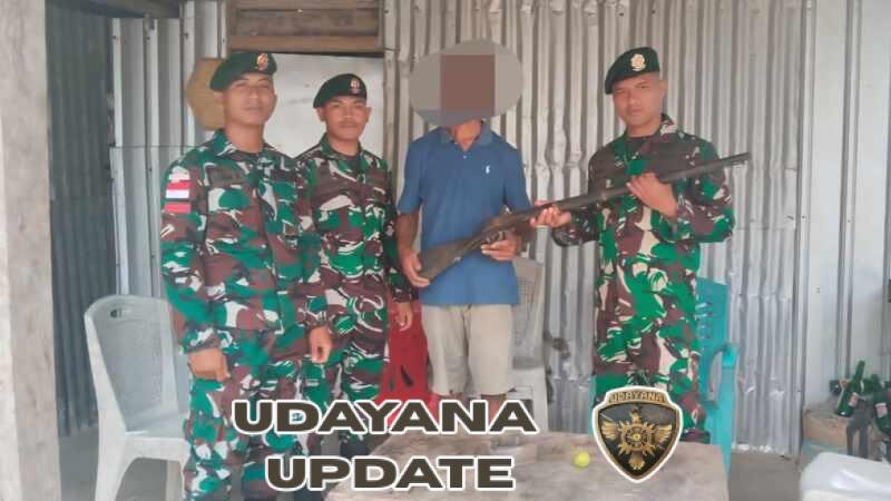 Yonarmed 12 Kostrad Berhasil Amankan Senjata Peninggalan Konflik di Perbatasan