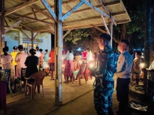 Bakti Alap Alap di Perbatasan, Satgas Pamtas Yonarhanud 2 Kostrad Berpartisipasi dan Amankan Rangkaian Paskah Di Perbatasan