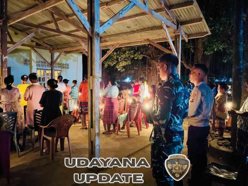 Bakti Alap Alap di Perbatasan, Satgas Pamtas Yonarhanud 2 Kostrad Berpartisipasi dan Amankan Rangkaian Paskah Di Perbatasan
