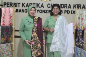 UMKM Kembang Pucuk Bordir Persit Yonzipur 18 PD IX/Udayana Siap Curi Perhatian di Ajang PERSIT BISA 2 Jakarta