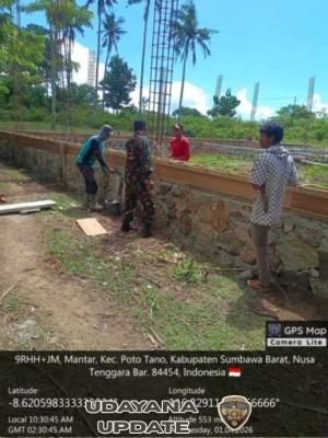 Babinsa Desa Mantar Laksanakan Pengawasan KDKMP, Kegiatan Berjalan Aman dan Lancar