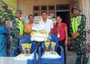 “Sinergi TNI dan Bulog: Kawal Penyaluran Bantuan Pangan di Lamba Leda Utara”
